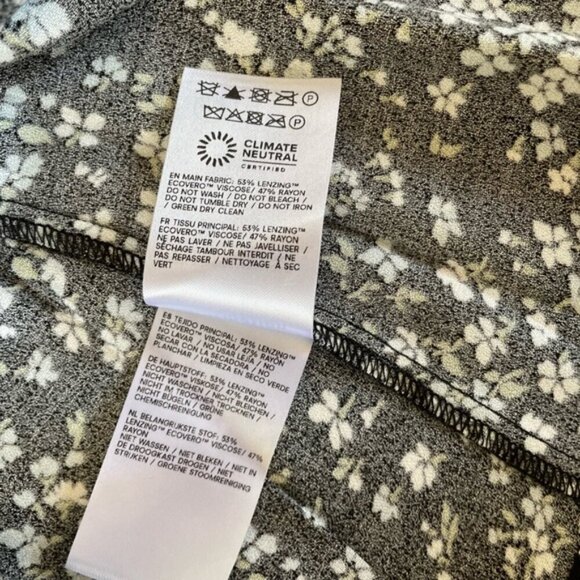 NEW Reformation Bryson Colette Floral Black Midi Dress | size 4 - Picture 14 of 14